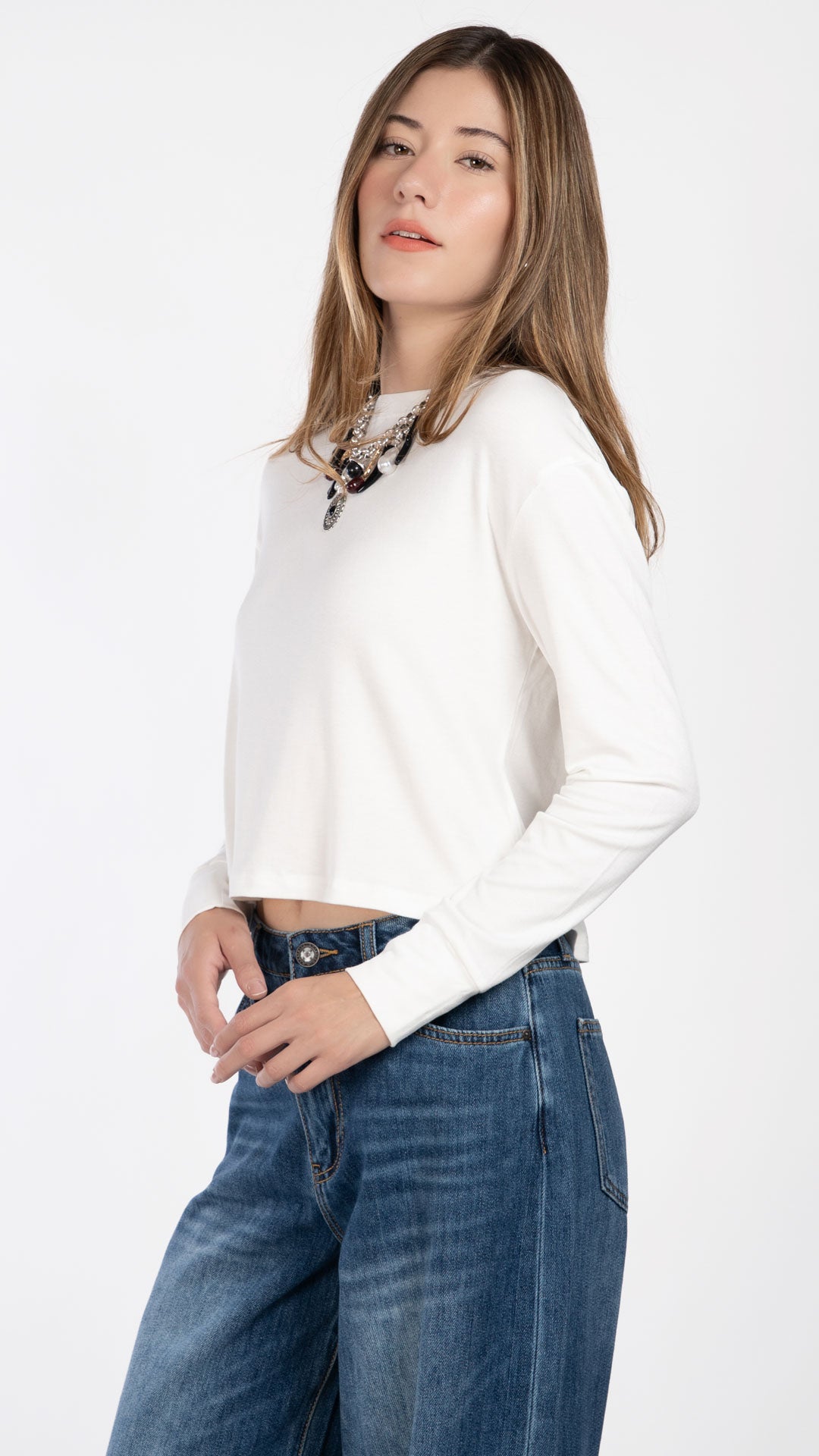 Blusa Manga Larga Mujer B Basic BB0382