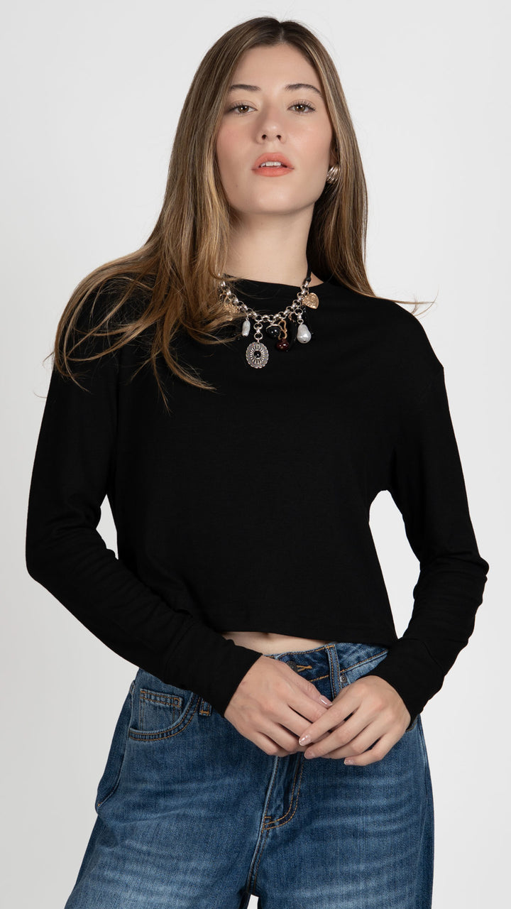 Blusa Manga Larga Mujer B Basic BB0382