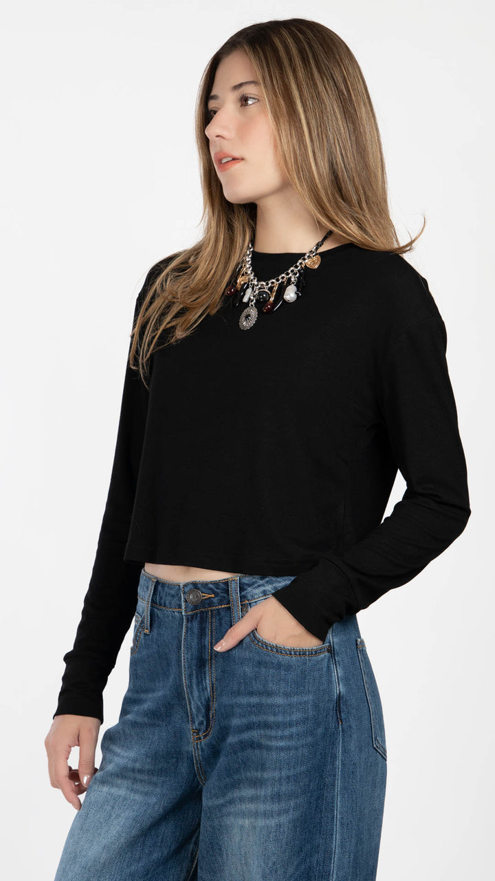 Blusa Manga Larga Mujer B Basic BB0382