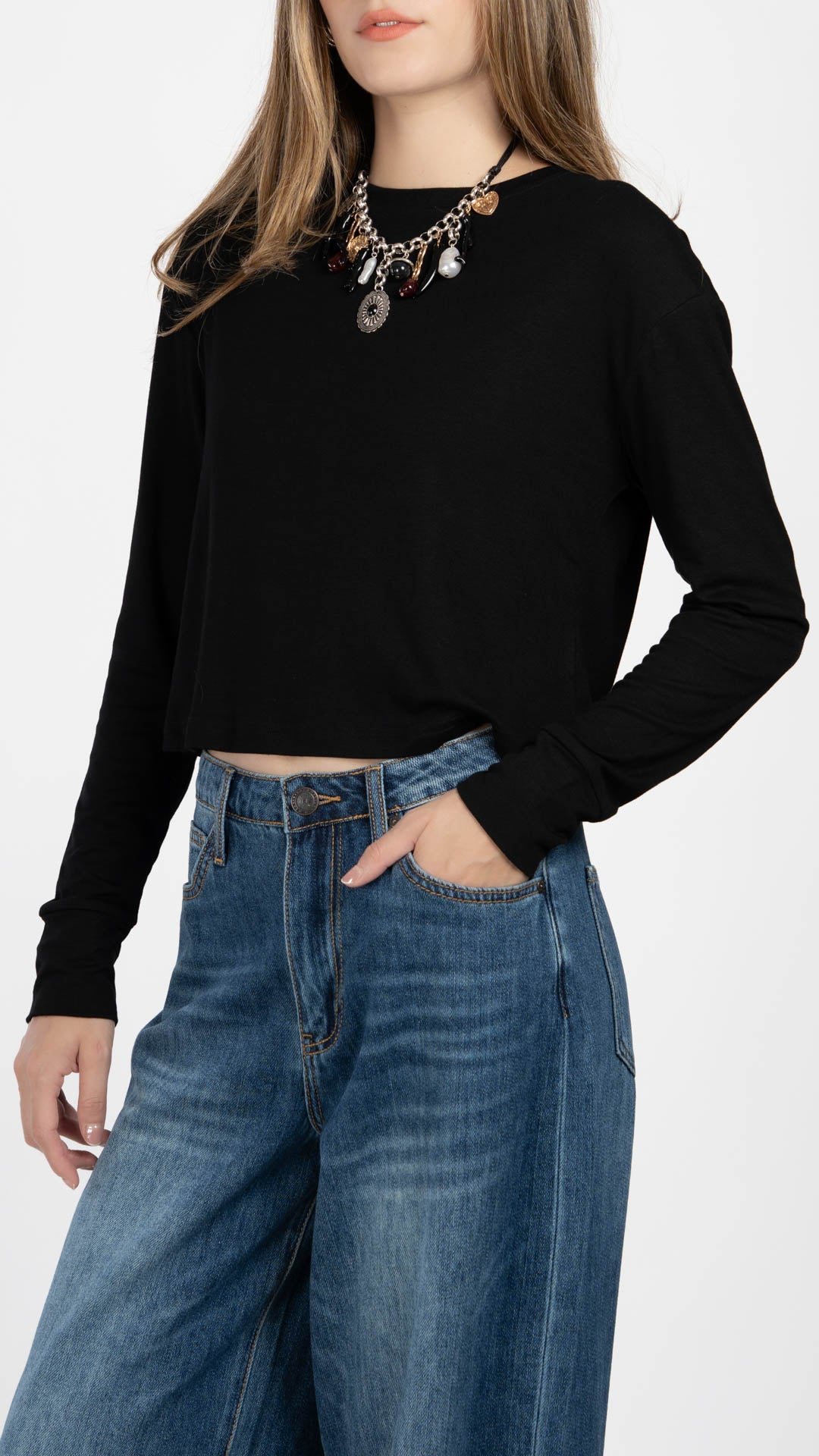 Blusa Manga Larga Mujer B Basic BB0382