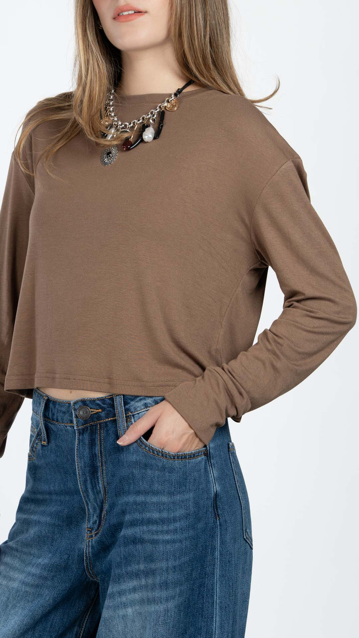 Blusa Manga Larga Mujer B Basic BB0382