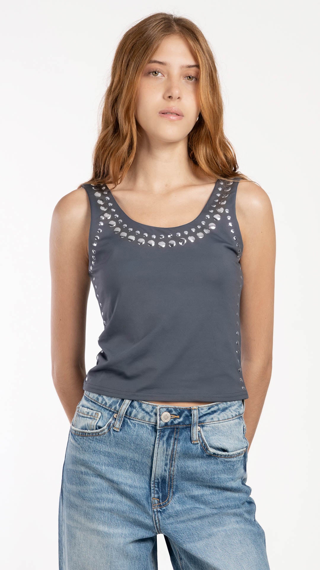 Blusa Sin Mangas Mujer B Basic BB0387