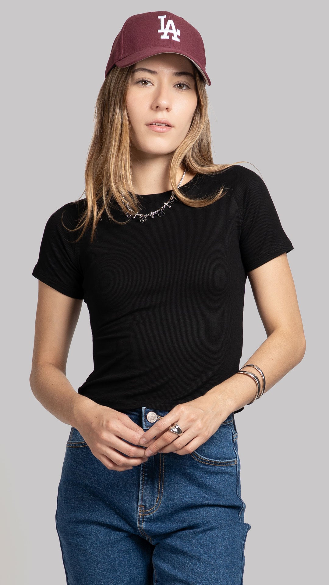 Blusa Manga Corta Mujer B Basic BB0412
