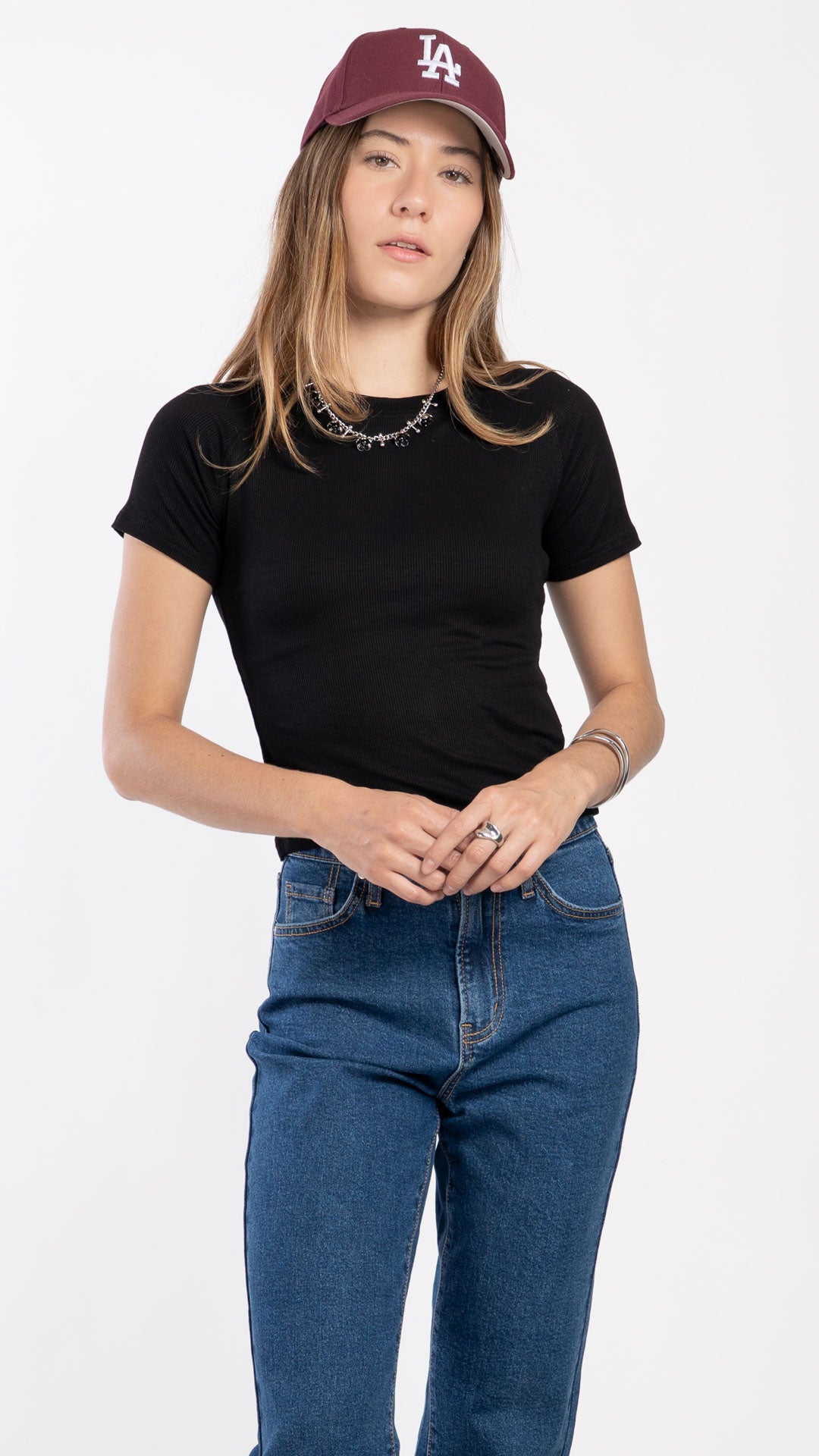 Blusa Manga Corta Mujer B Basic BB0412