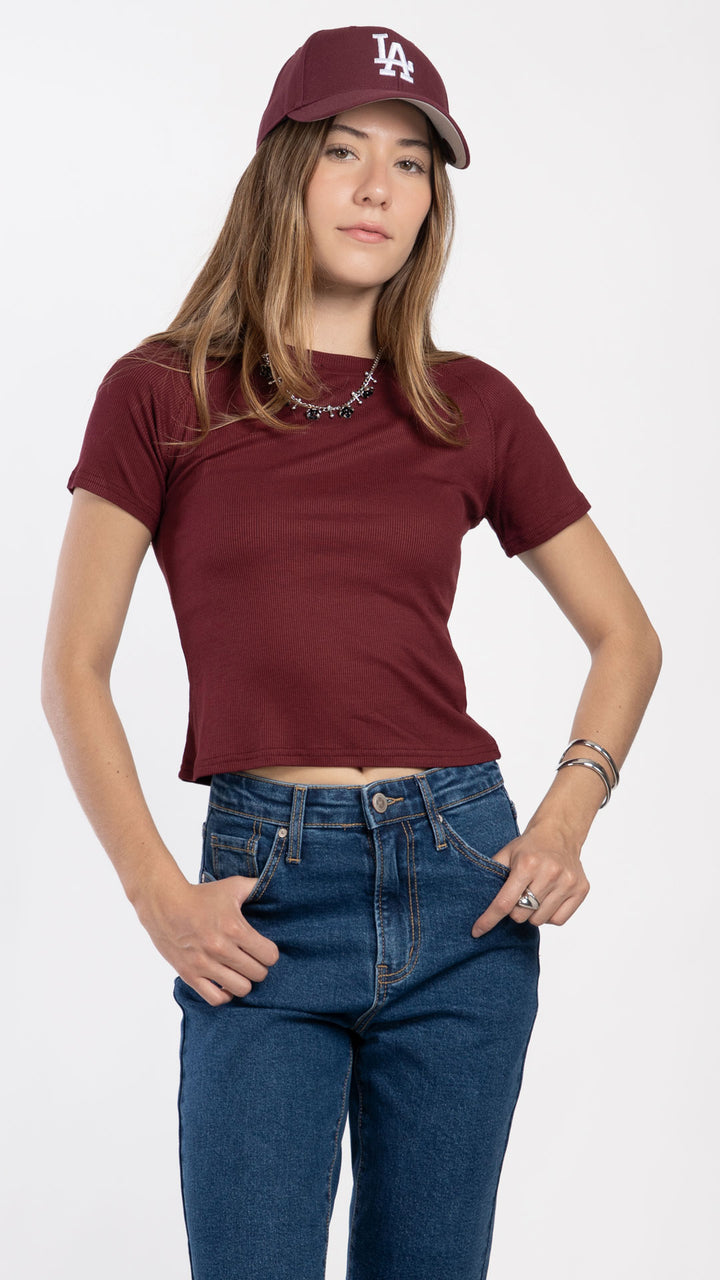 Blusa Manga Corta Mujer B Basic BB0412