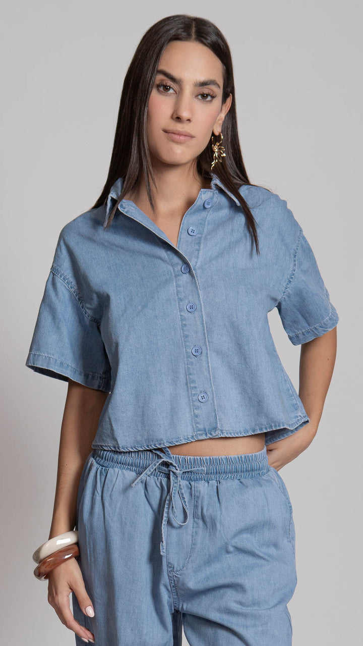 Blusa Manga Corta Mujer B Basic BB7604