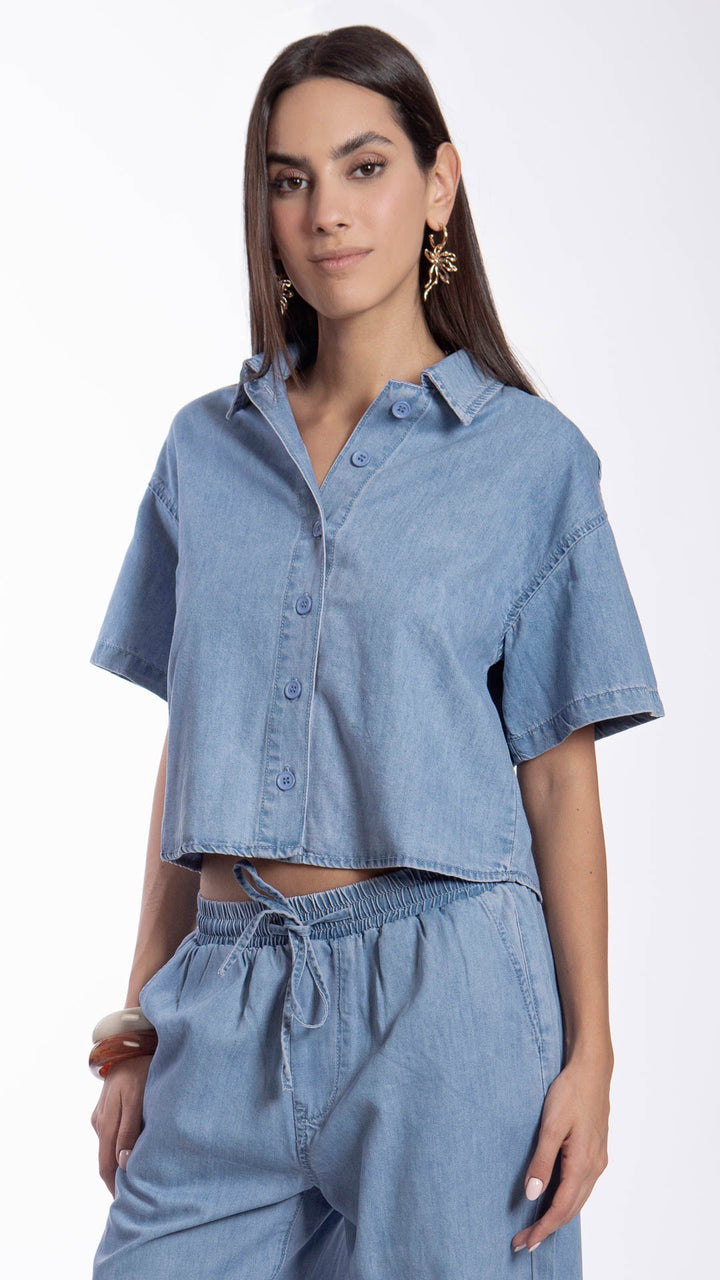 Blusa Manga Corta Mujer B Basic BB7604
