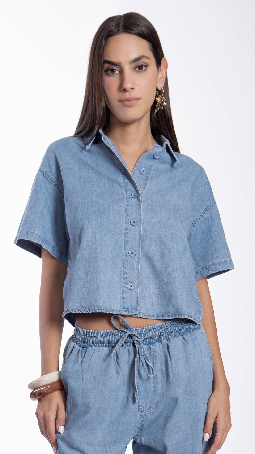 Blusa Manga Corta Mujer B Basic BB7604