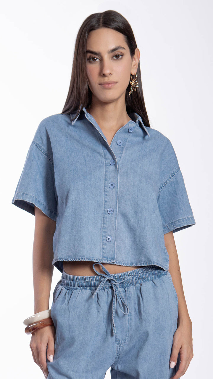 Blusa Manga Corta Mujer B Basic BB7604