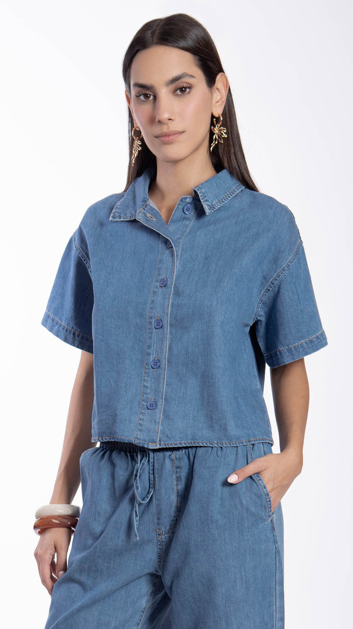 Blusa Manga Corta Mujer B Basic BB7604