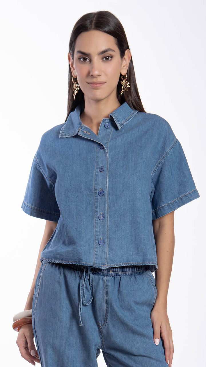 Blusa Manga Corta Mujer B Basic BB7604