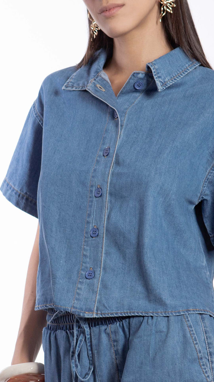 Blusa Manga Corta Mujer B Basic BB7604