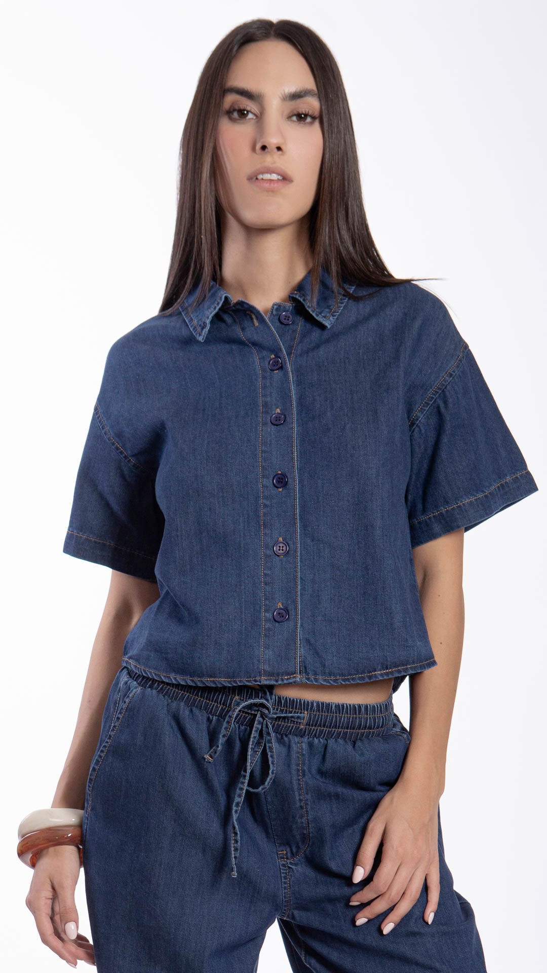 Blusa Manga Corta Mujer B Basic BB7604
