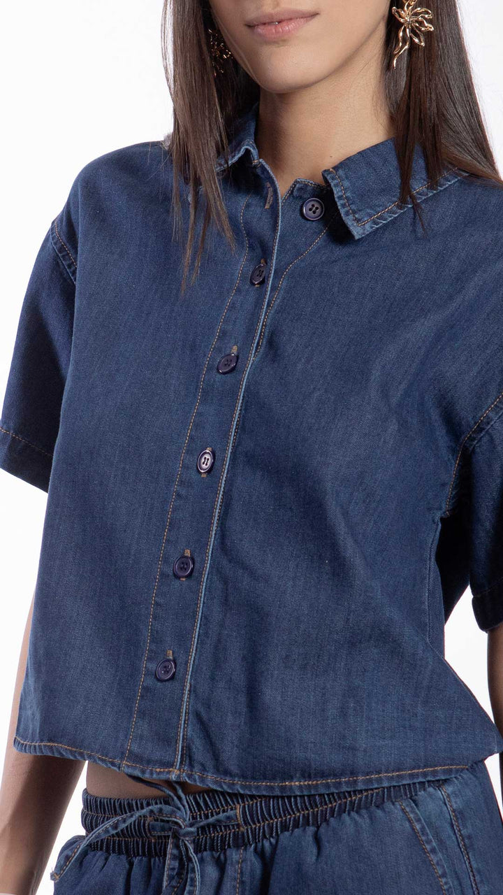 Blusa Manga Corta Mujer B Basic BB7604