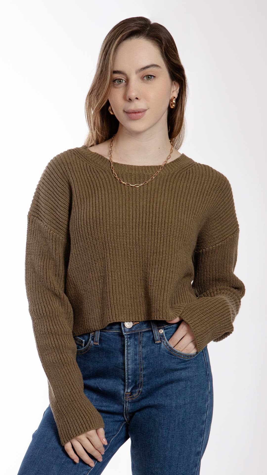 Suéter Manga Larga Mujer B Basic BB0244