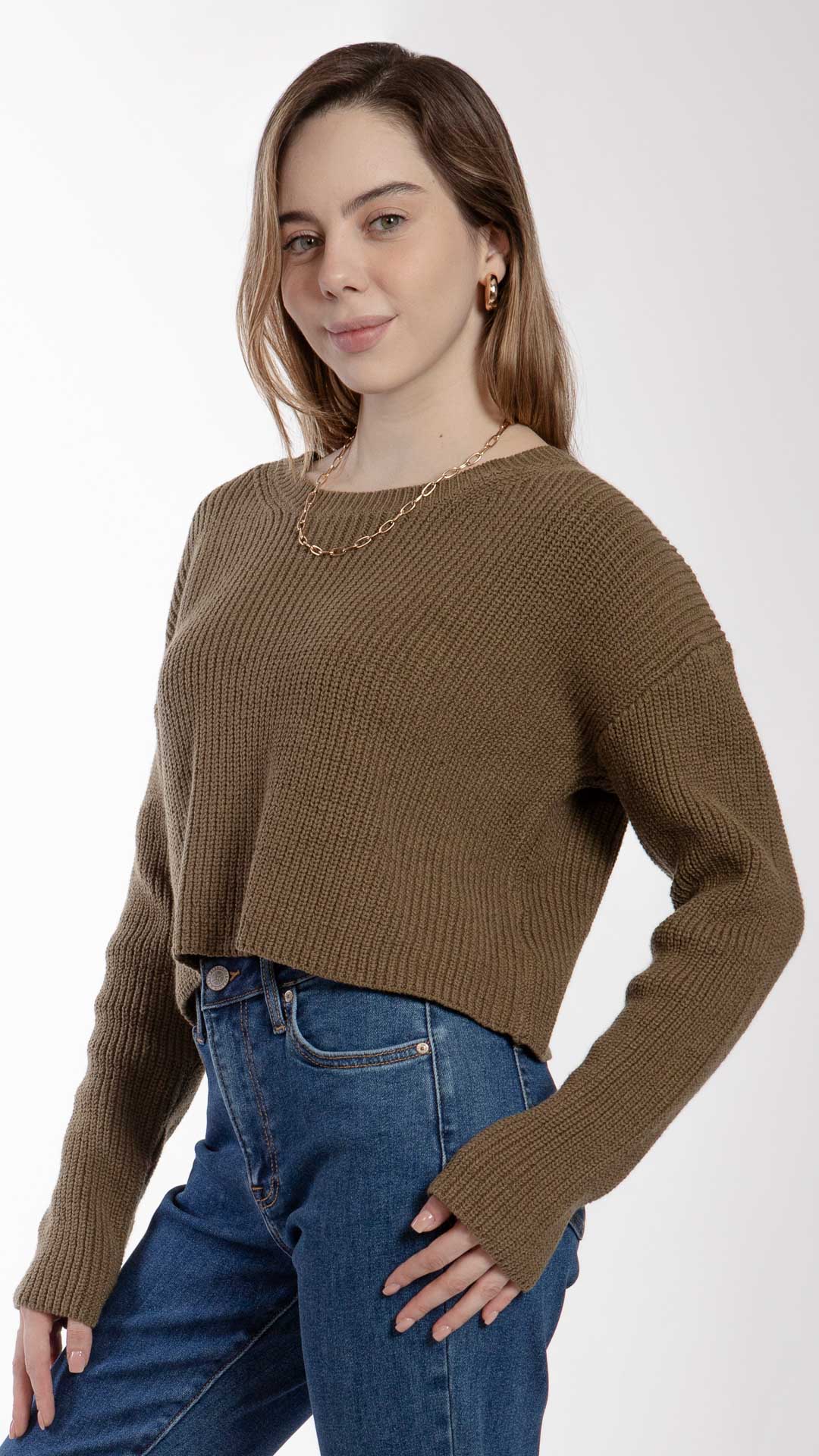 Suéter Manga Larga Mujer B Basic BB0244