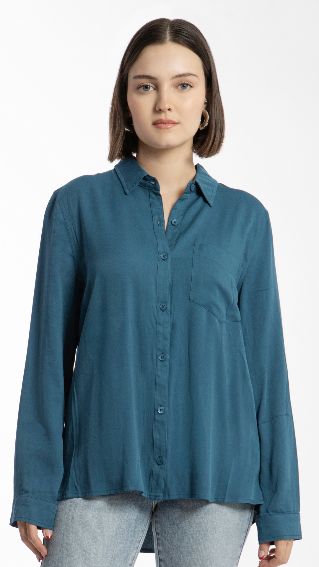 Camisa De Vestir Para Mujer B Basic BB0149