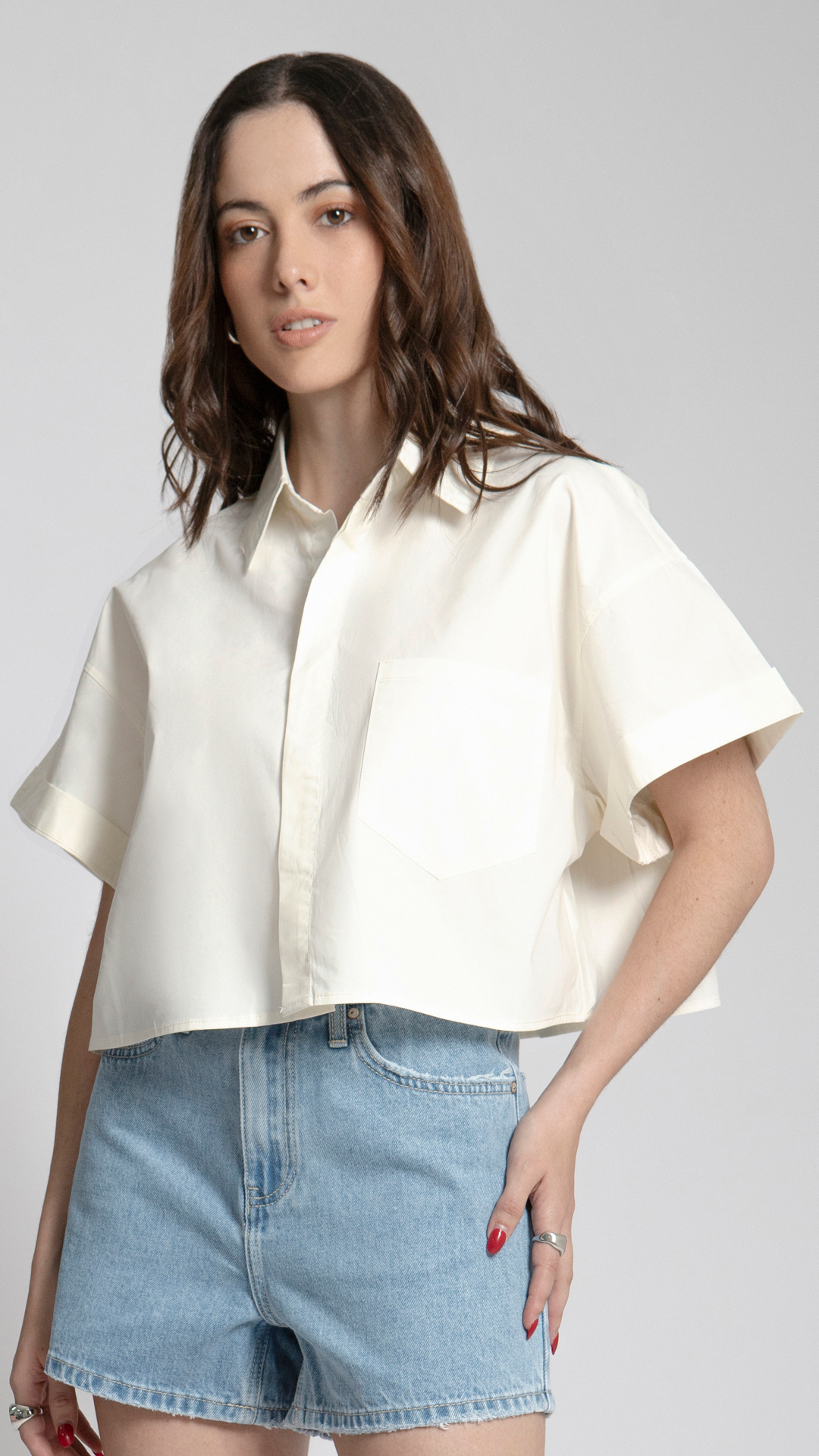 Camisa Oversize Para Mujer B Basic BB0203