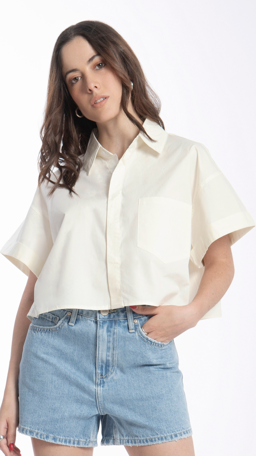 Camisa Oversize Para Mujer B Basic BB0203