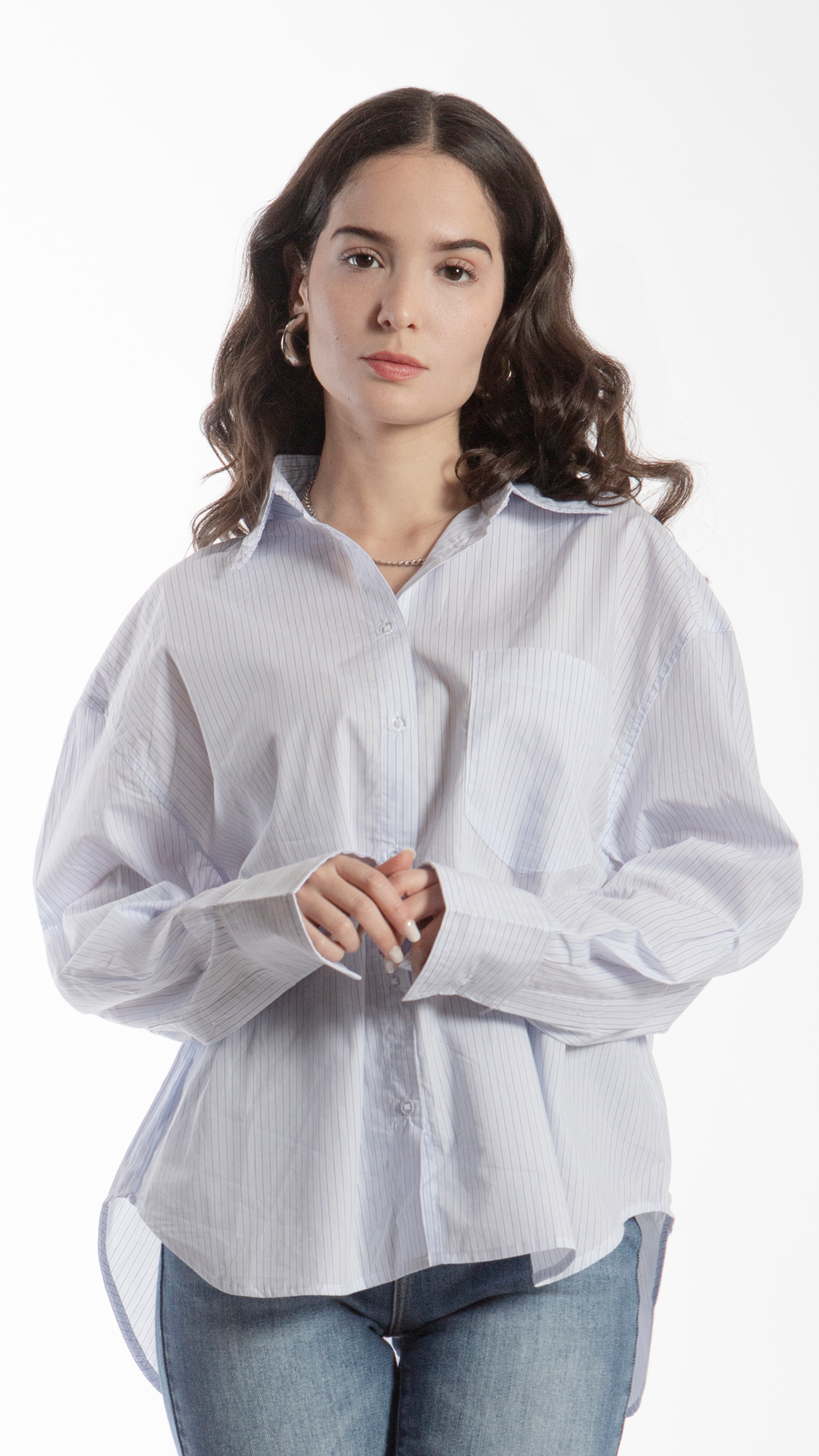 Camisa De Rayas Para Mujer B Basic BB0218