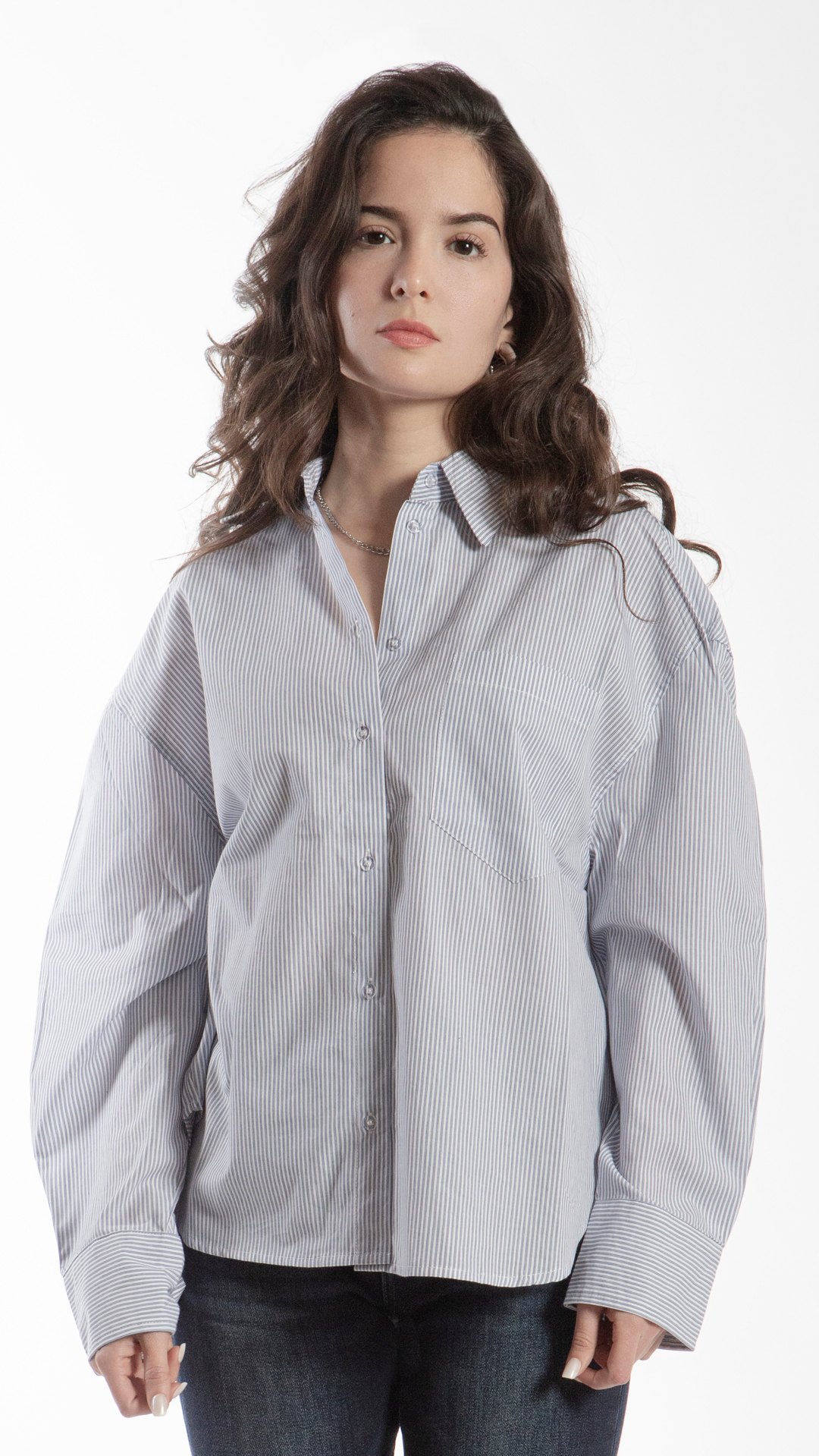 Camisa De Rayas Para Mujer B Basic BB0218