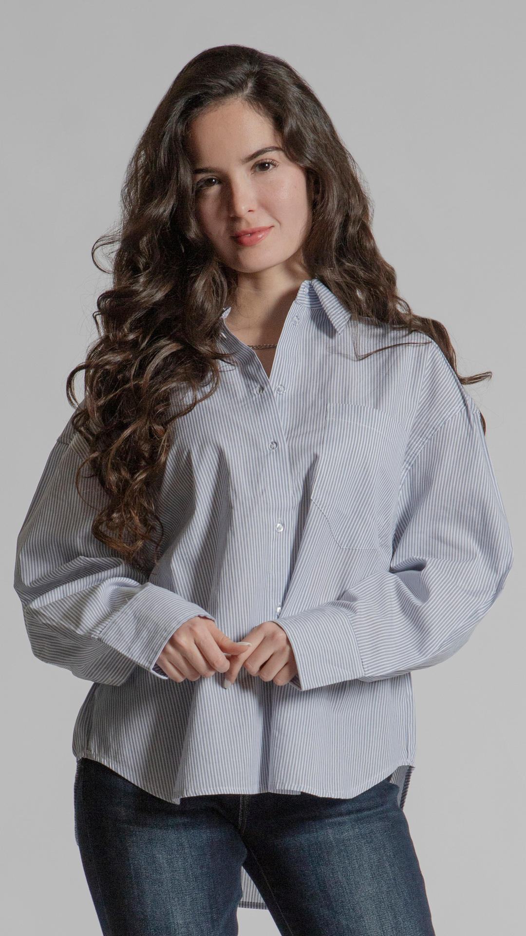 Camisa De Rayas Para Mujer B Basic BB0218