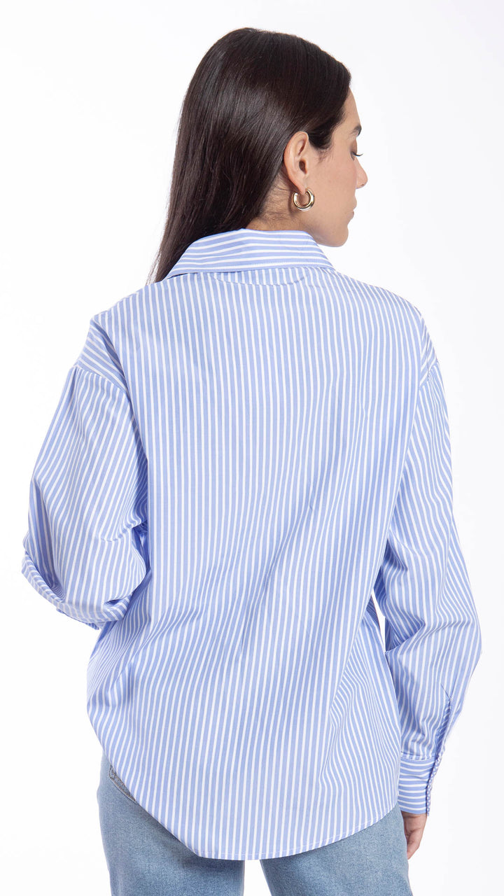 Camisa Estampado A Rayas Mujer B Basic BB0317