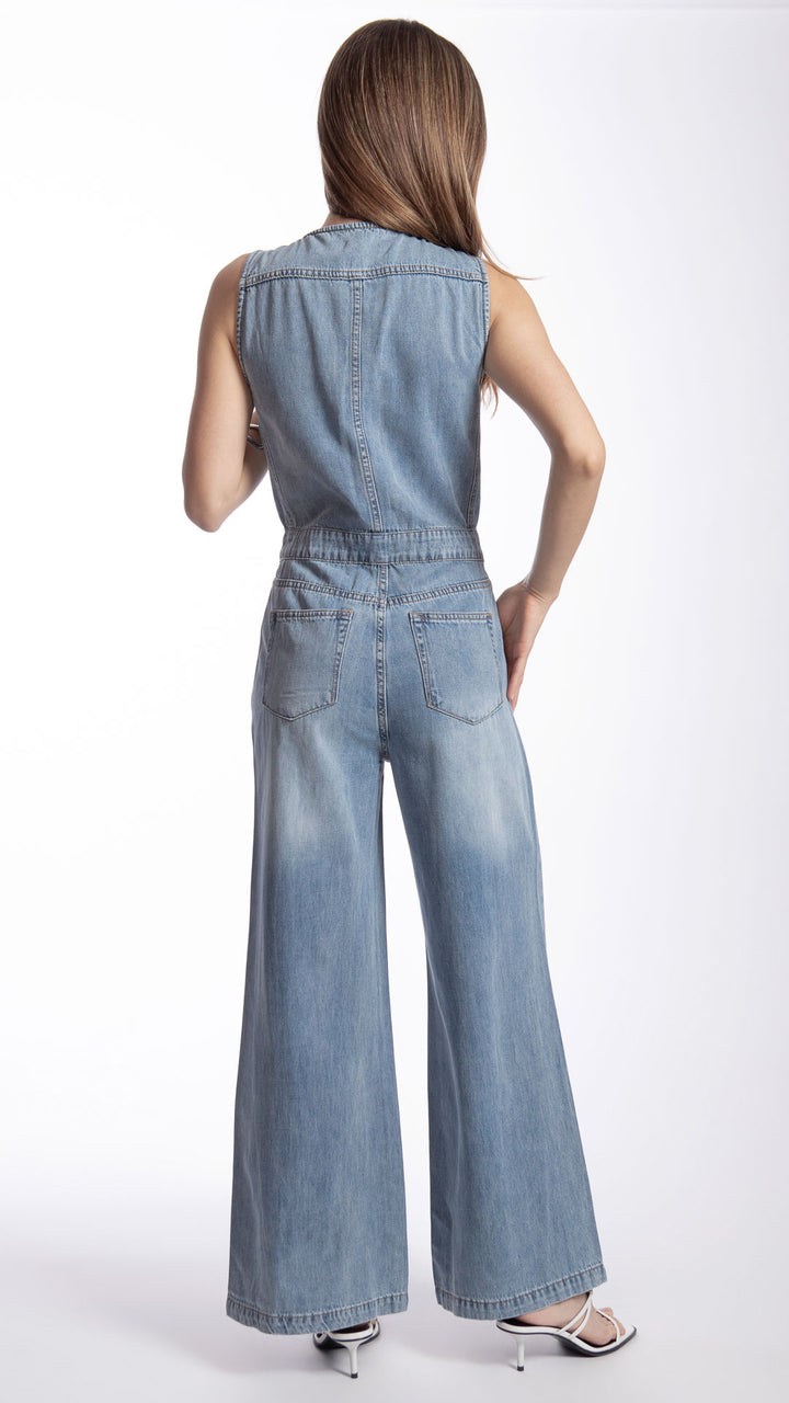 Romper De Pantalón Wide Leg Mujer B Basic BB0333