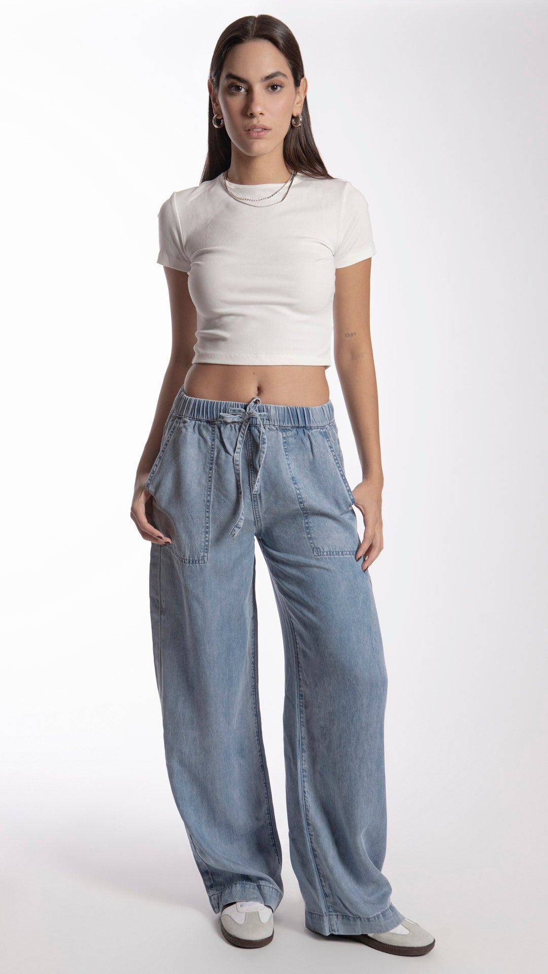Pantalón Wide Leg Mujer B Basic BB7066