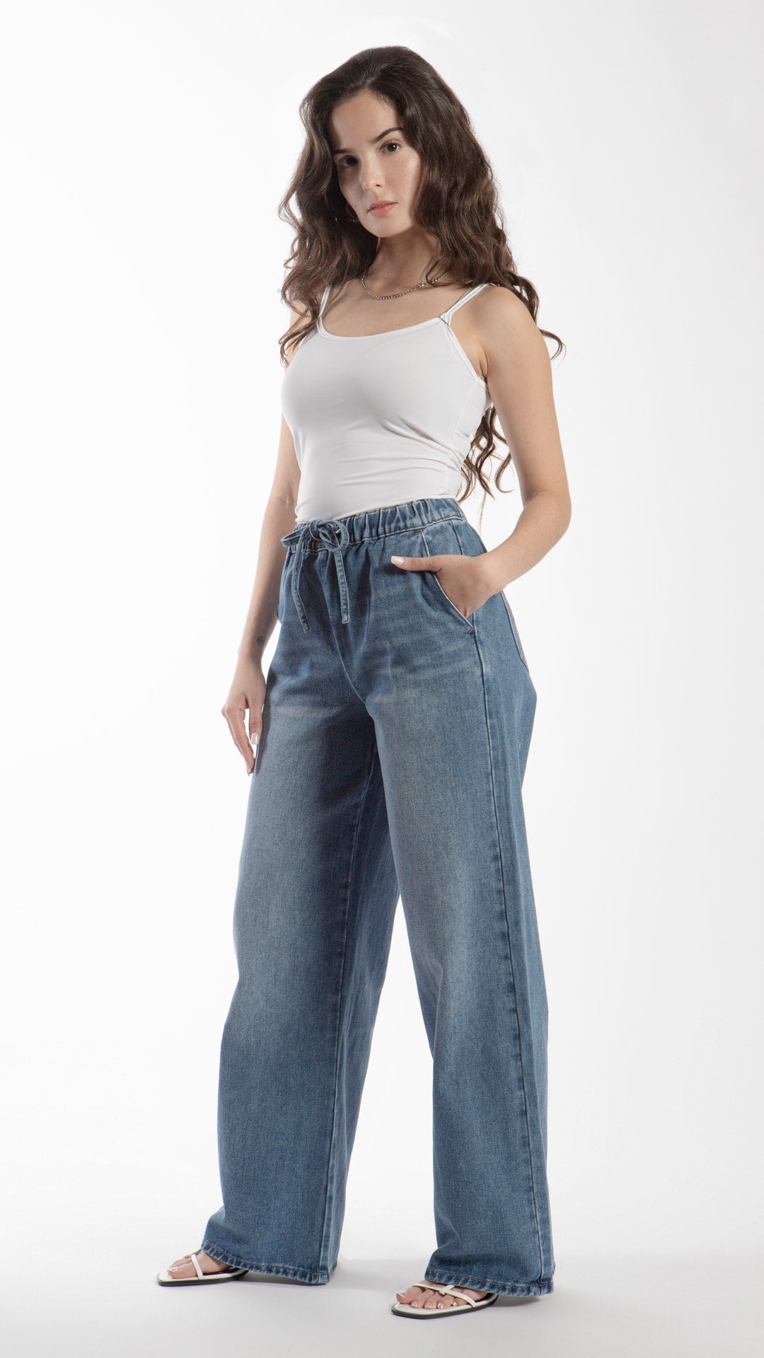 Pantalón Wide Leg Mujer B Basic BB7069