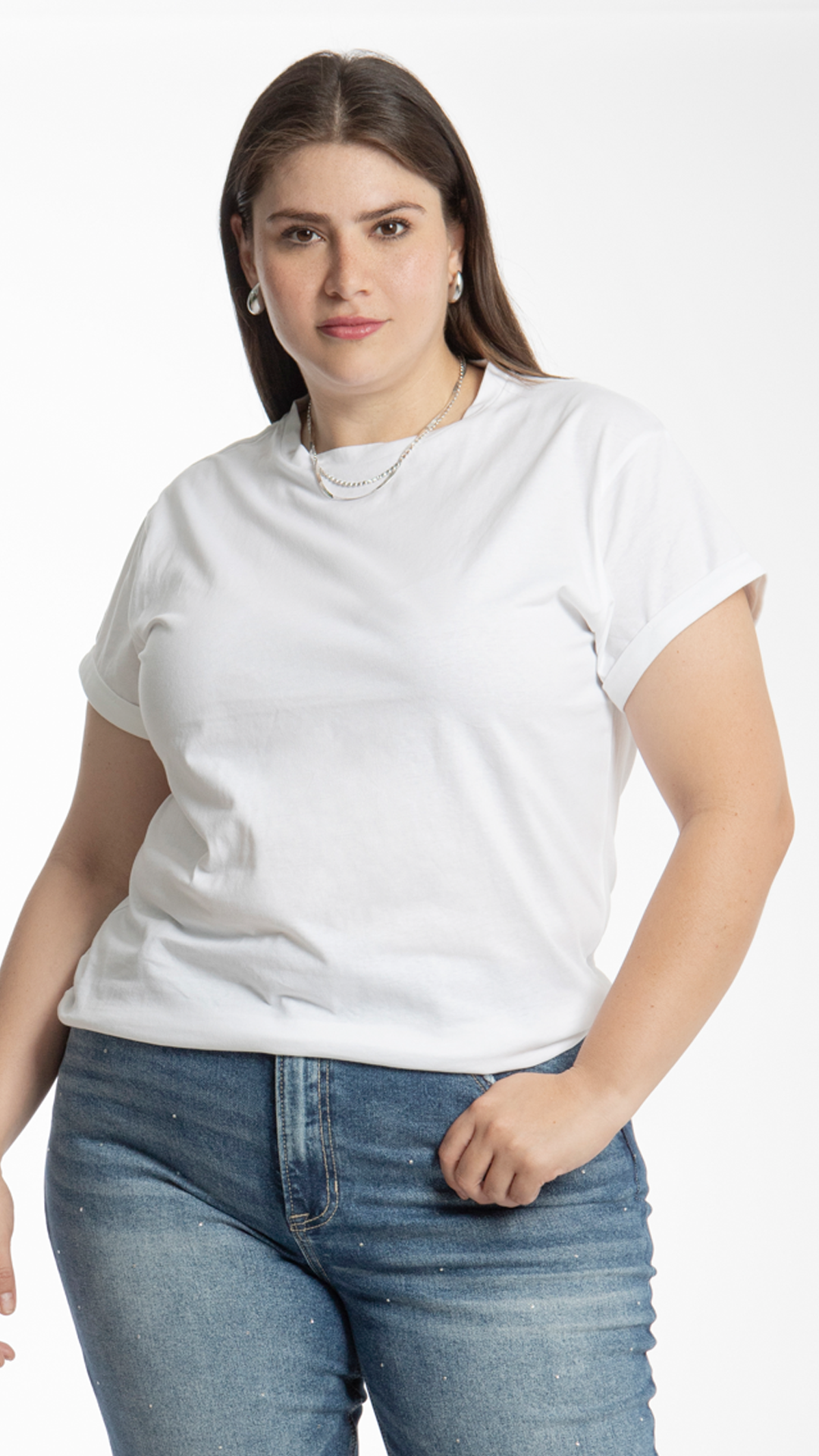 Blusa Con Manga Corta Curvy B Basic BB0011