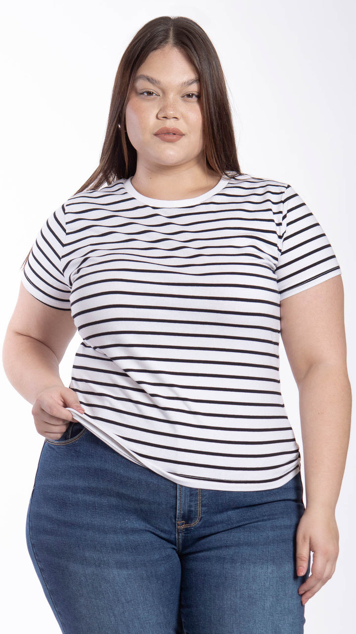 Blusa Manga Corta Curvy B Basic BB0022