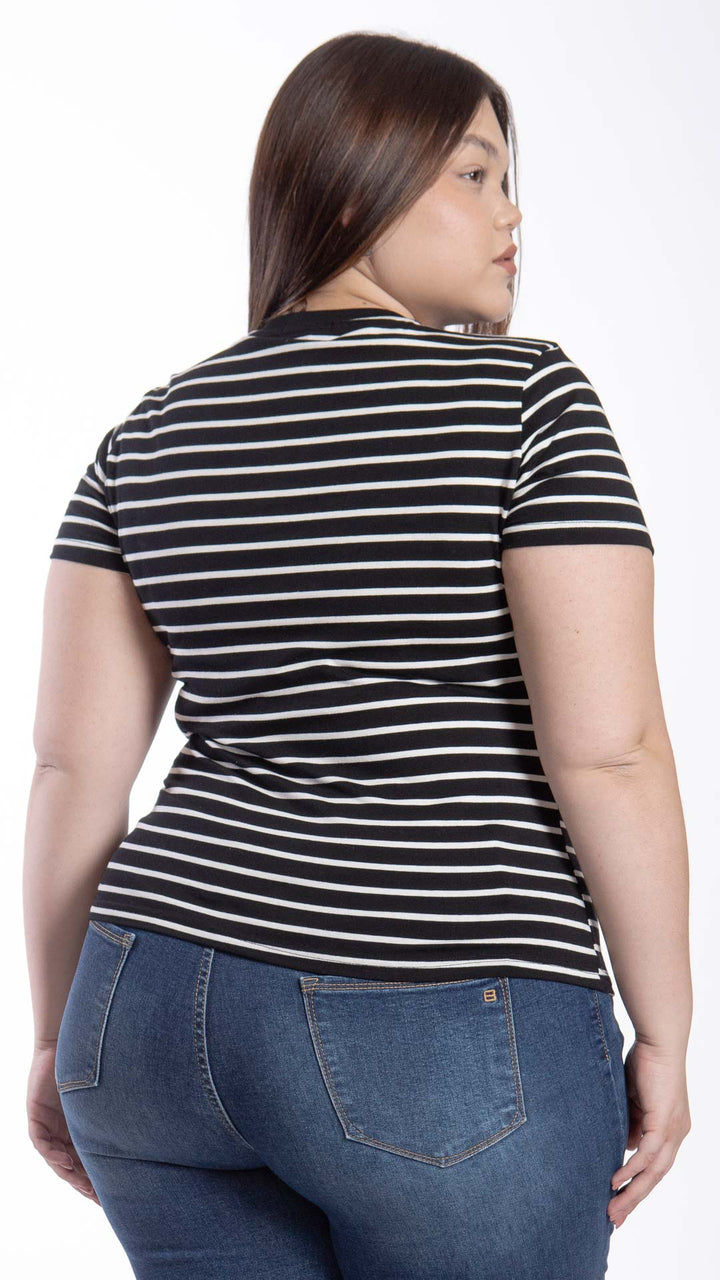 Blusa Manga Corta Curvy B Basic BB0022