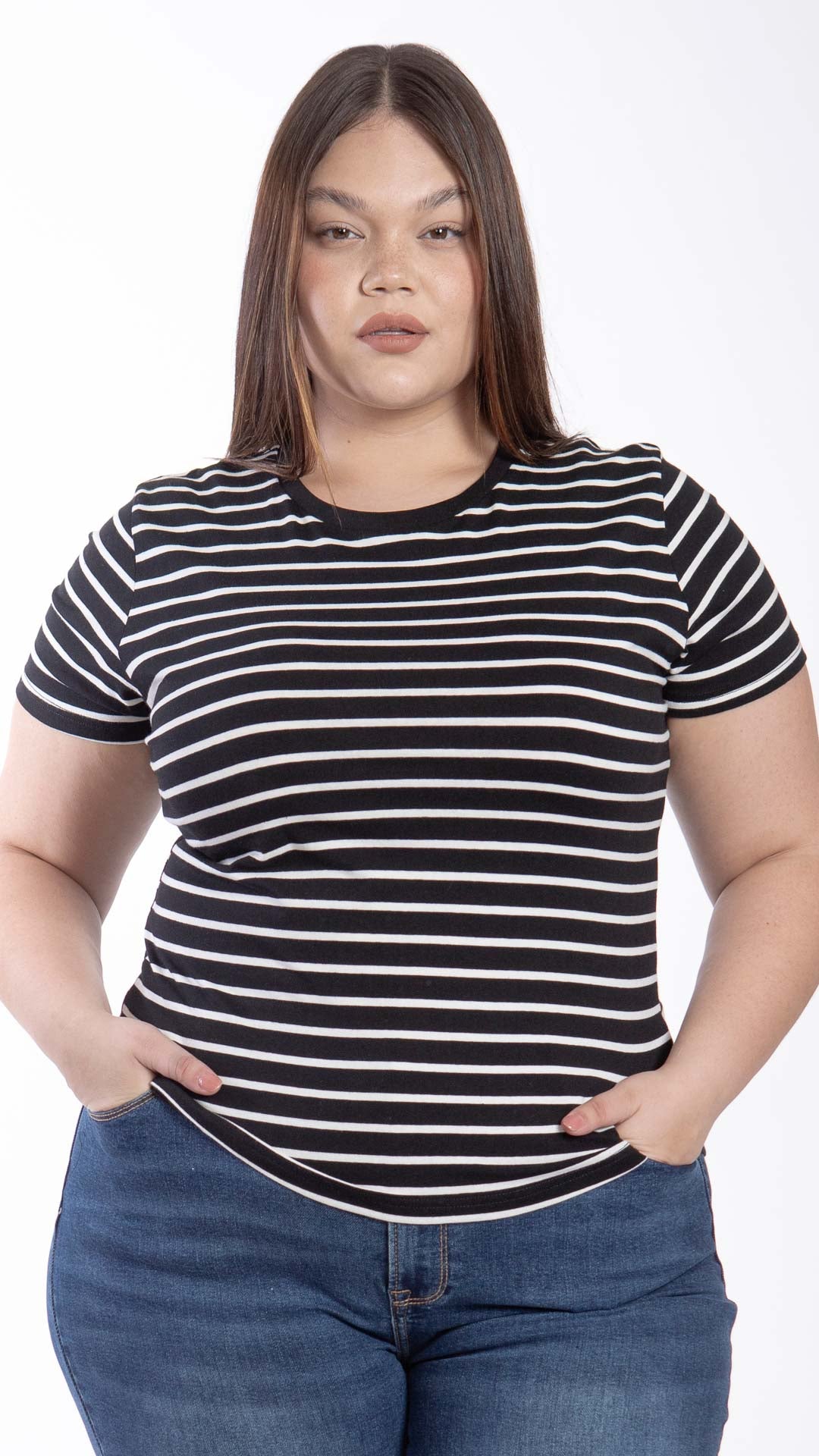 Blusa Manga Corta Curvy B Basic BB0022