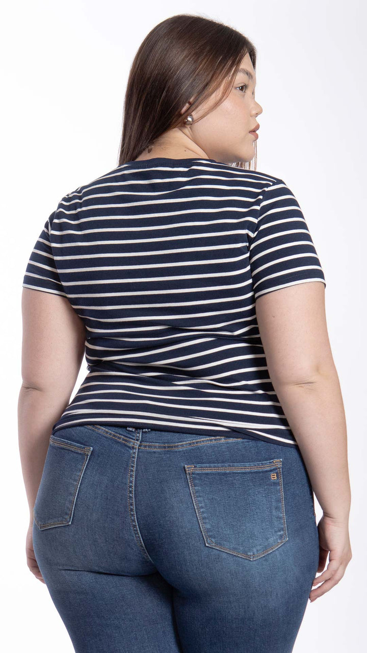 Blusa Manga Corta Curvy B Basic BB0022