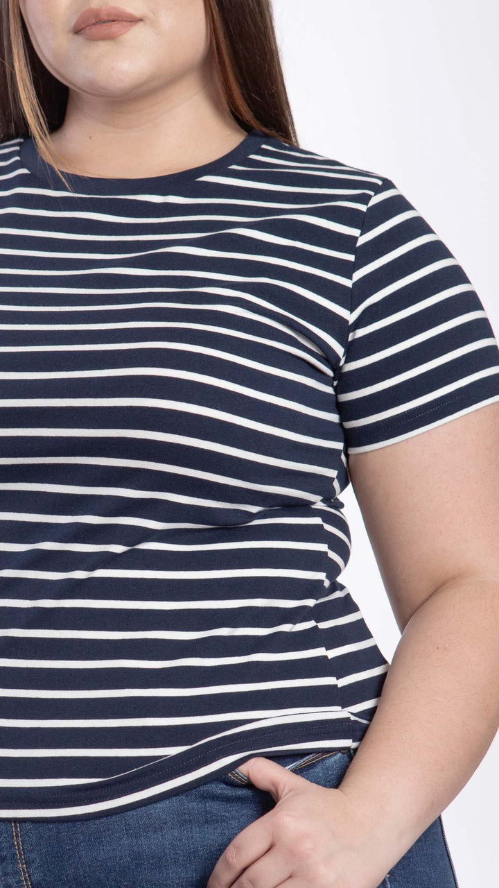 Blusa Manga Corta Curvy B Basic BB0022
