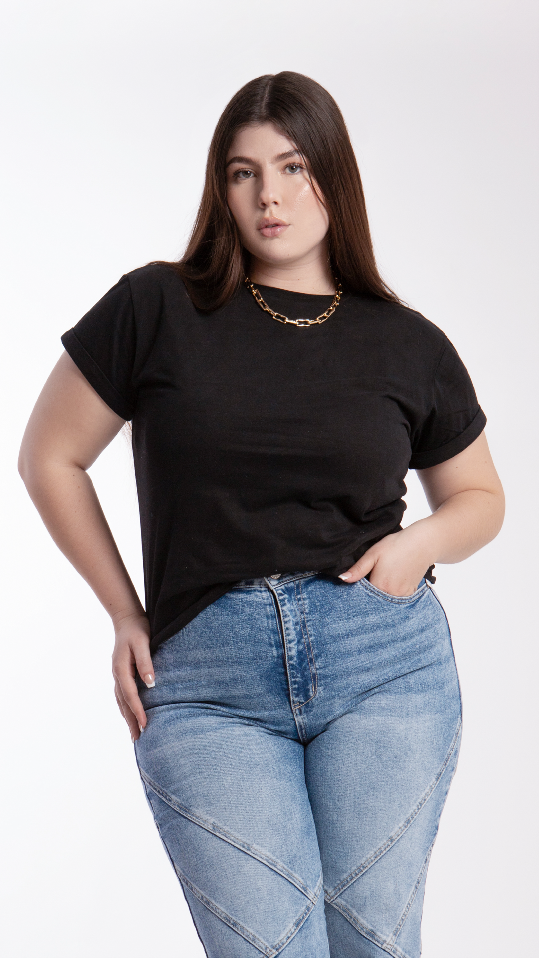 blusa-b-basic-curvy-dobladillo-negra