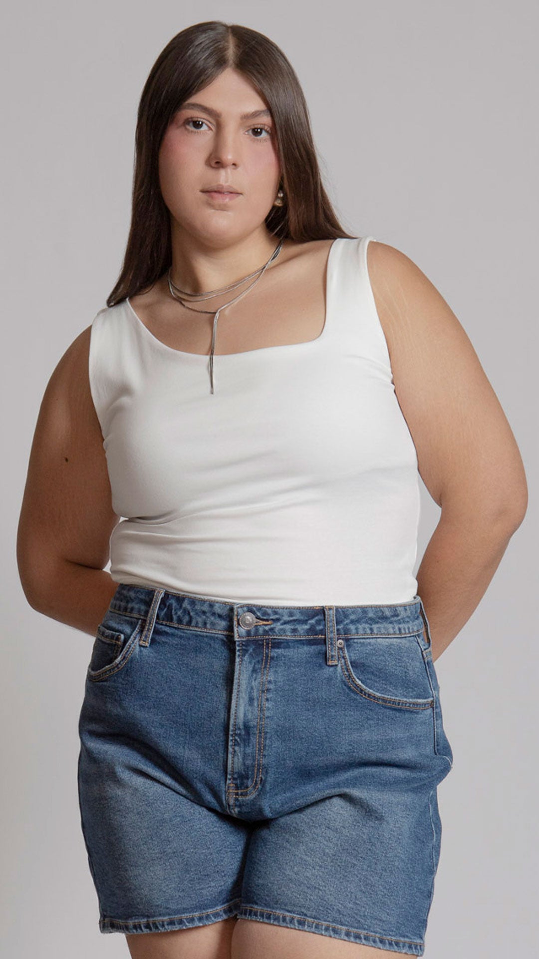 Blusa Sin Mangas Curvy B Basic BB0152