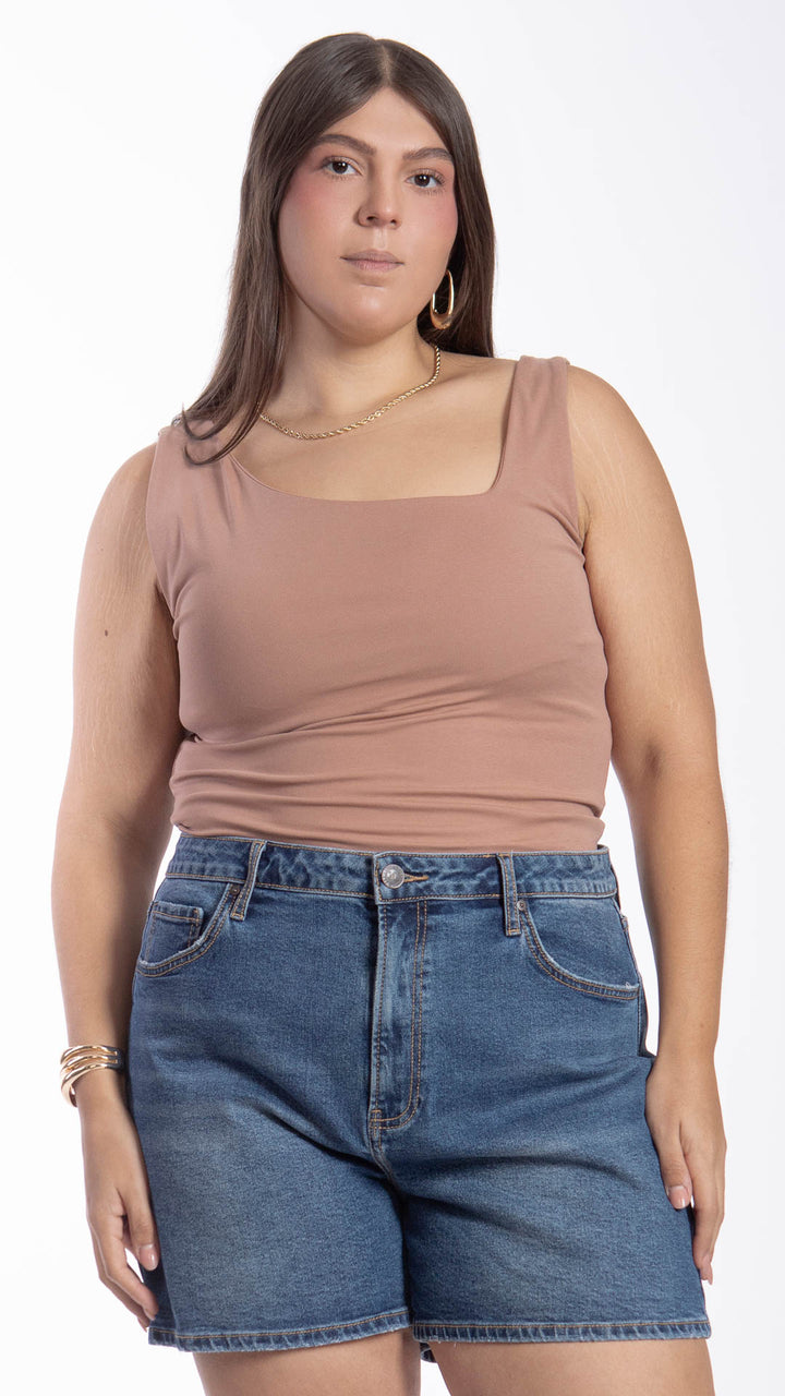 Blusa Sin Mangas Curvy B Basic BB0152