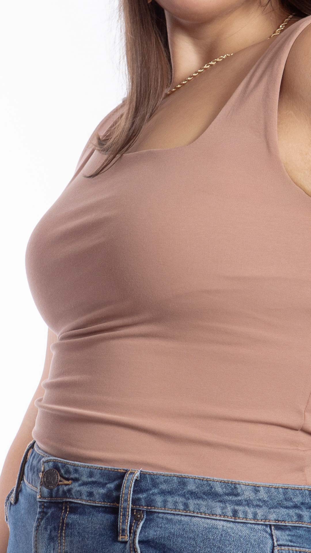 Blusa Sin Mangas Curvy B Basic BB0152