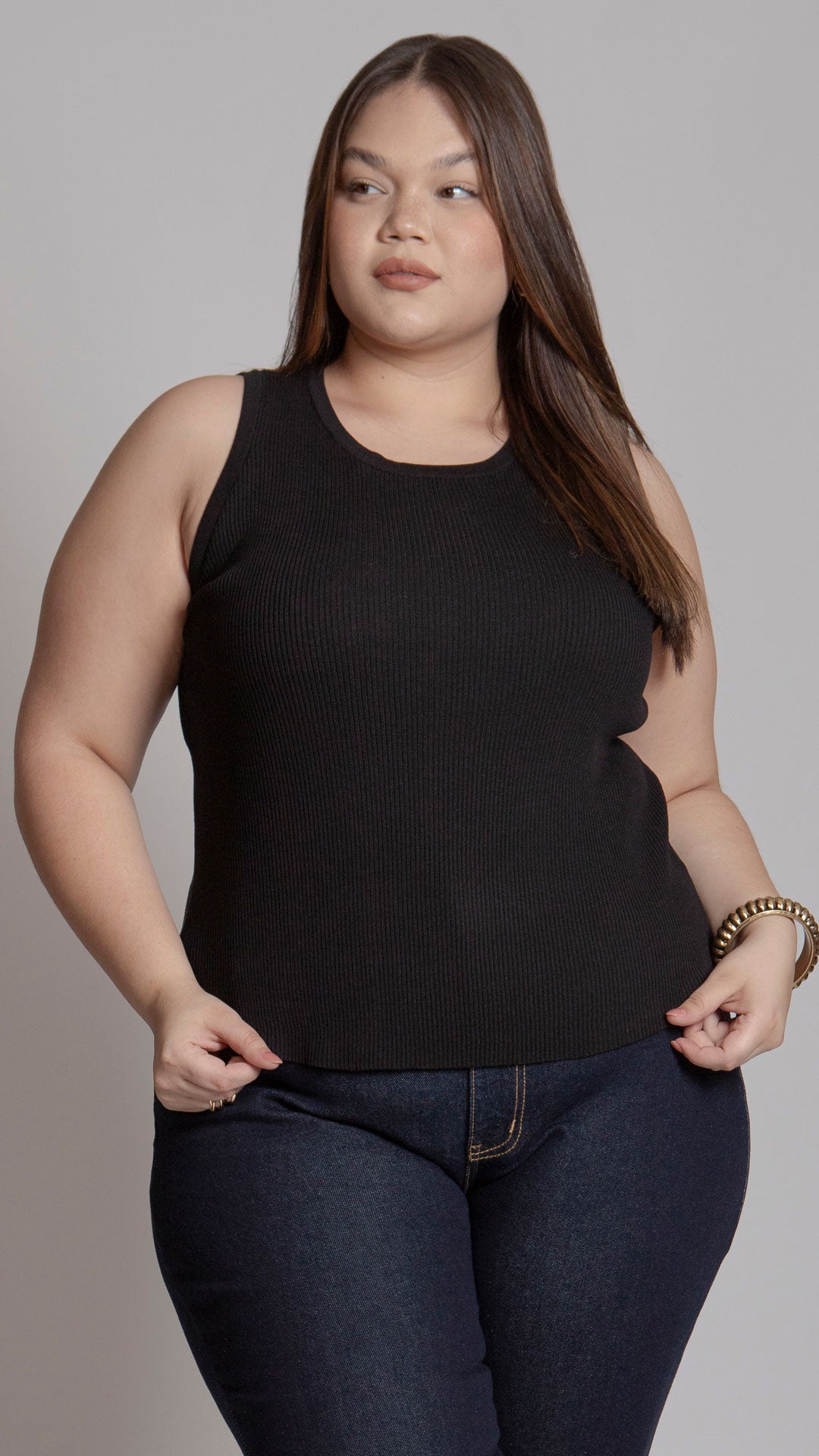 Blusa Sin Mangas Curvy B Basic BB0185