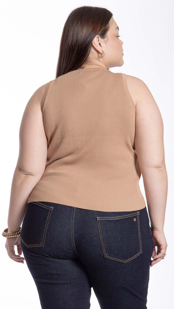 Blusa Sin Mangas Curvy B Basic BB0185