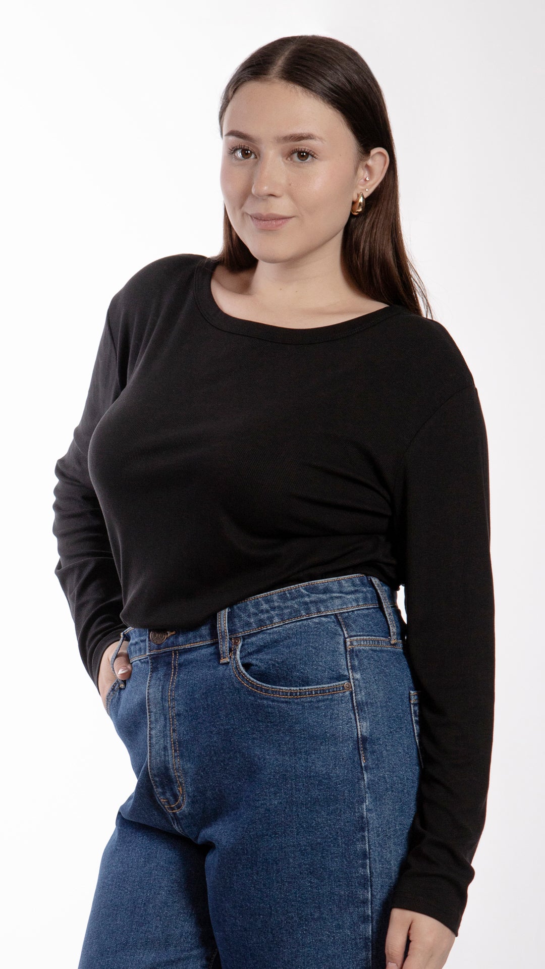 Blusa Manga Larga Curvy B Basic BB0240