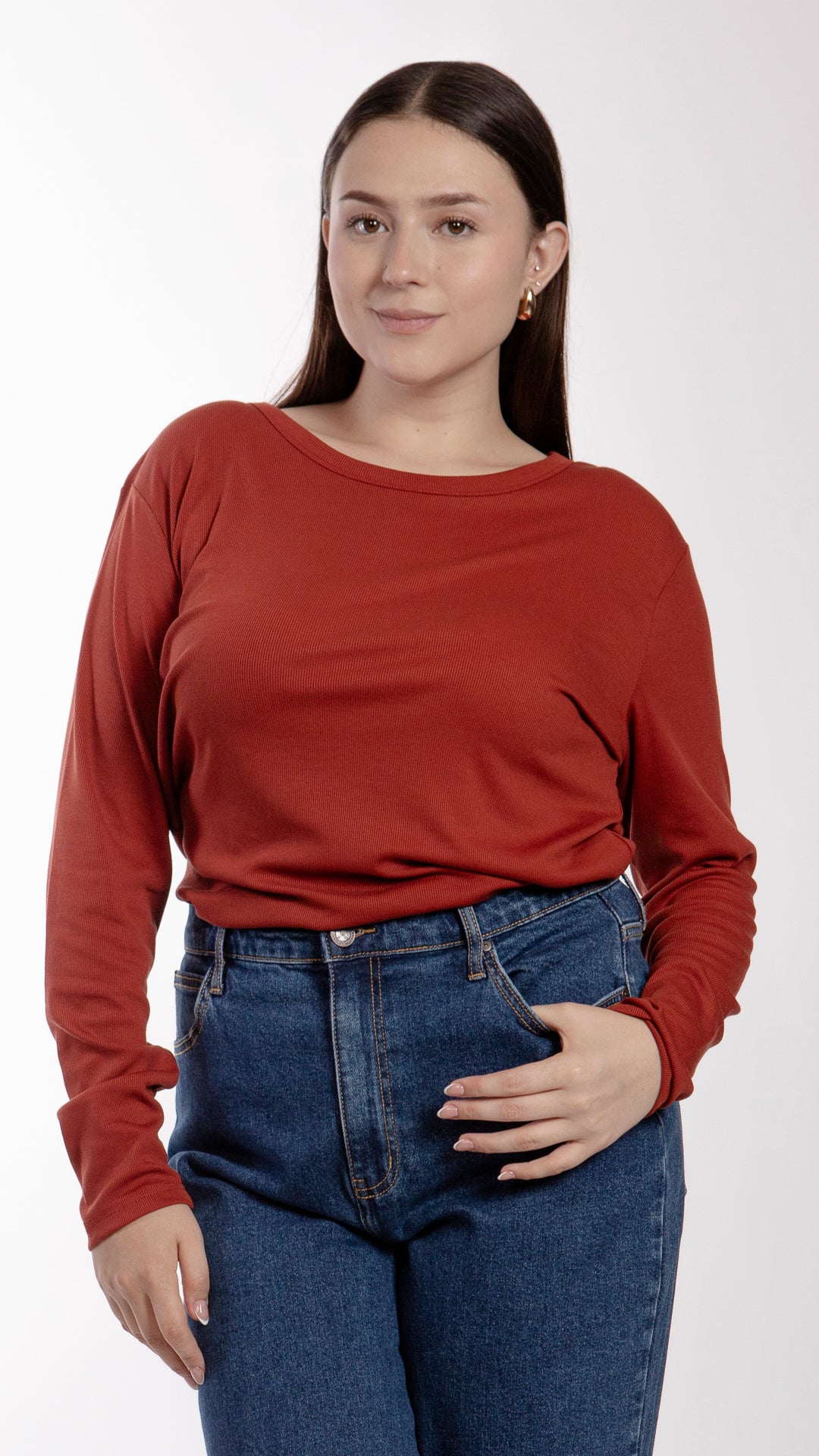 Blusa Manga Larga Curvy B Basic BB0240