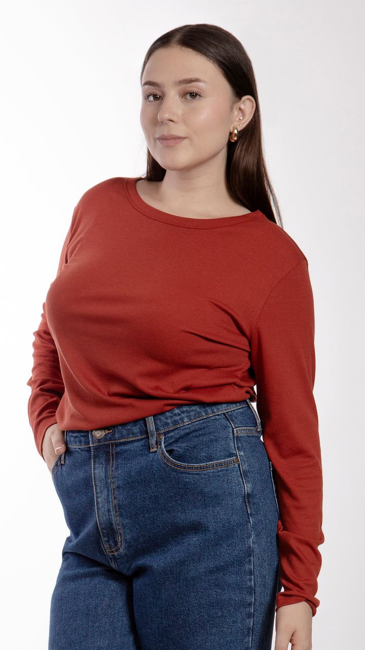 Blusa Manga Larga Curvy B Basic BB0240