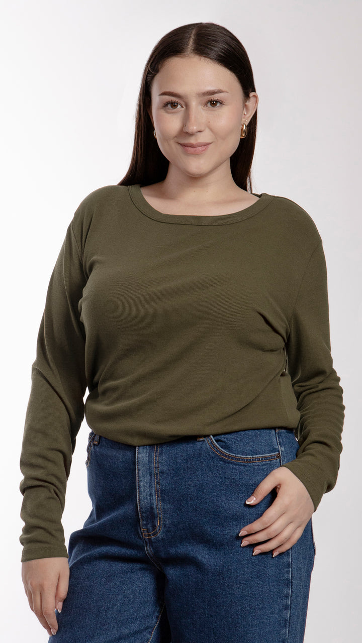 Blusa Manga Larga Curvy B Basic BB0240