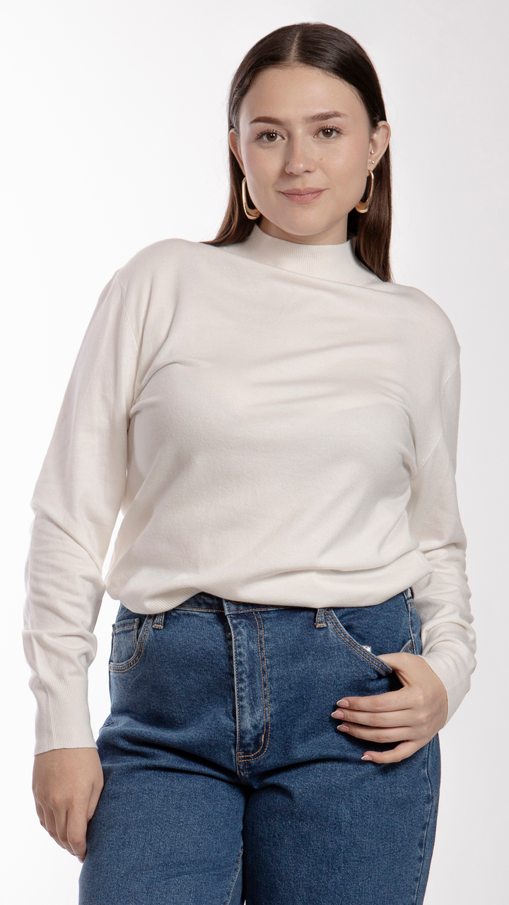 Blusa Manga Larga Curvy B Basic BB0248