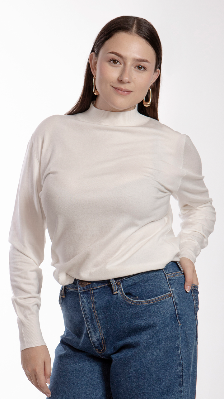 Blusa Manga Larga Curvy B Basic BB0248