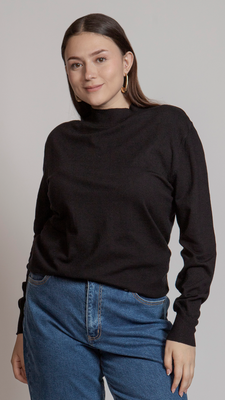 Blusa Manga Larga Curvy B Basic BB0248