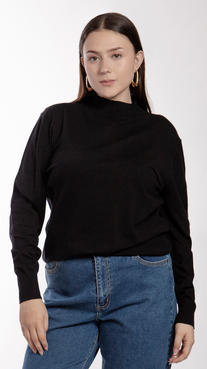 Blusa Manga Larga Curvy B Basic BB0248